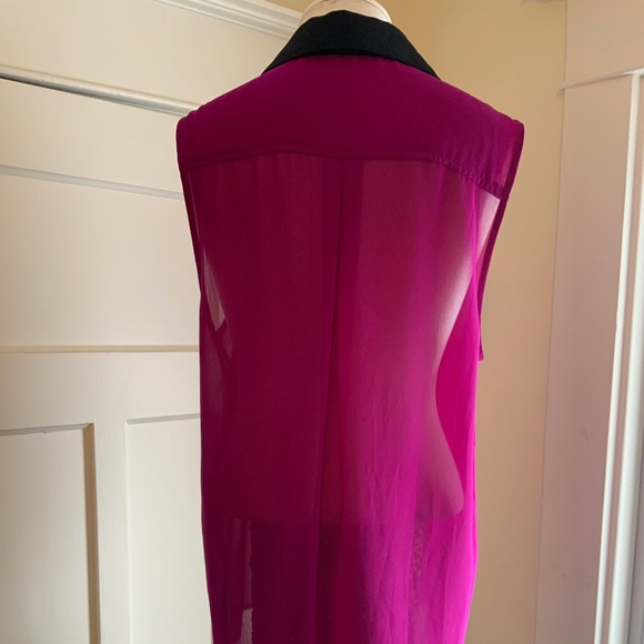Women Purple sleeveless dressy blouse - L SIZE - Forever 21 - Picture 4 of 4